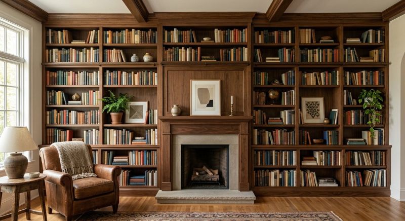 Built In Bookshelves Installation in Fairfax, VA