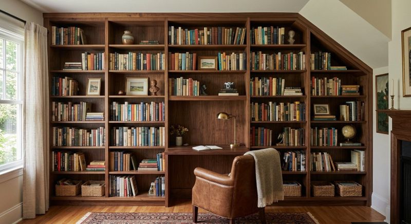 Custom Bookshelves Installation in Raleigh, NC