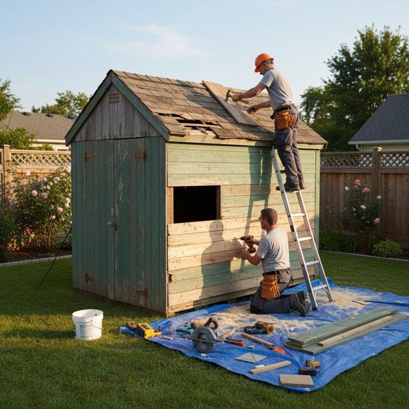 Shed Roof Repair in Alpharetta, GA